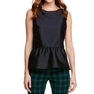 Vineyard Vines Taffeta Peplum Top